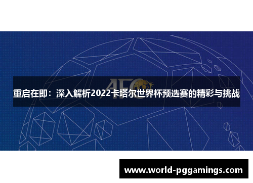 重启在即：深入解析2022卡塔尔世界杯预选赛的精彩与挑战